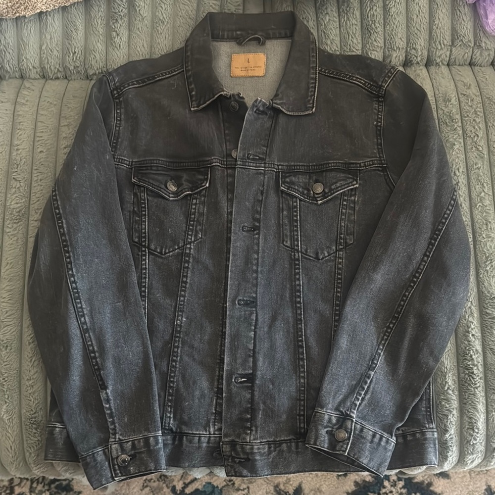 Men's Black Denim Jacket